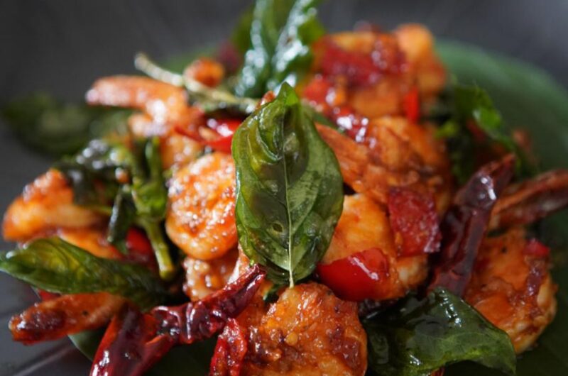 Spicy Prawn & Basil Stir-Fry (Pad Grapao Goong)